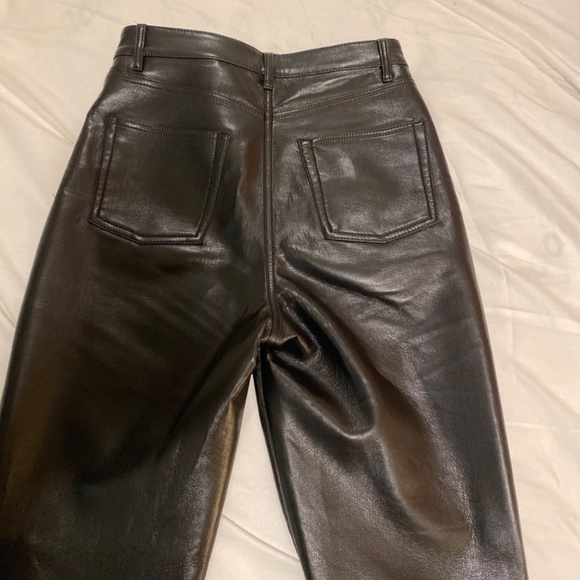 WILFRED Melina Pants Vegan Leather Straight Leg size 4 Regular - Picture 2 of 4